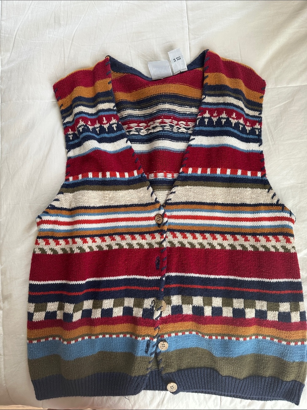 Original RUSS Sport Company Multicolor Striped Knit Sweater